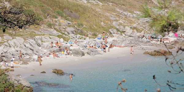 Playa de Nosa Señora, en las Islas Cíes, Vigo