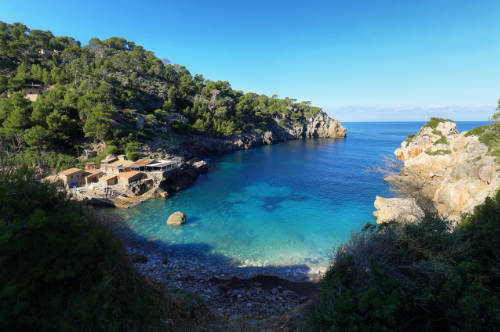 Cala Deià, en la isla de Mallorca.