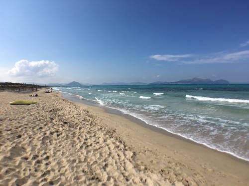 Vista de la playa de Muro, en la isla de Mallorca.